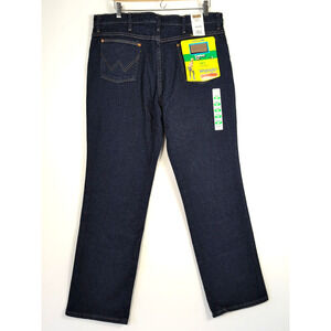 Wrangler 937STR Cowboy Cut Jeans Men 38x32 Dark Wash Slim Fit Stretch New